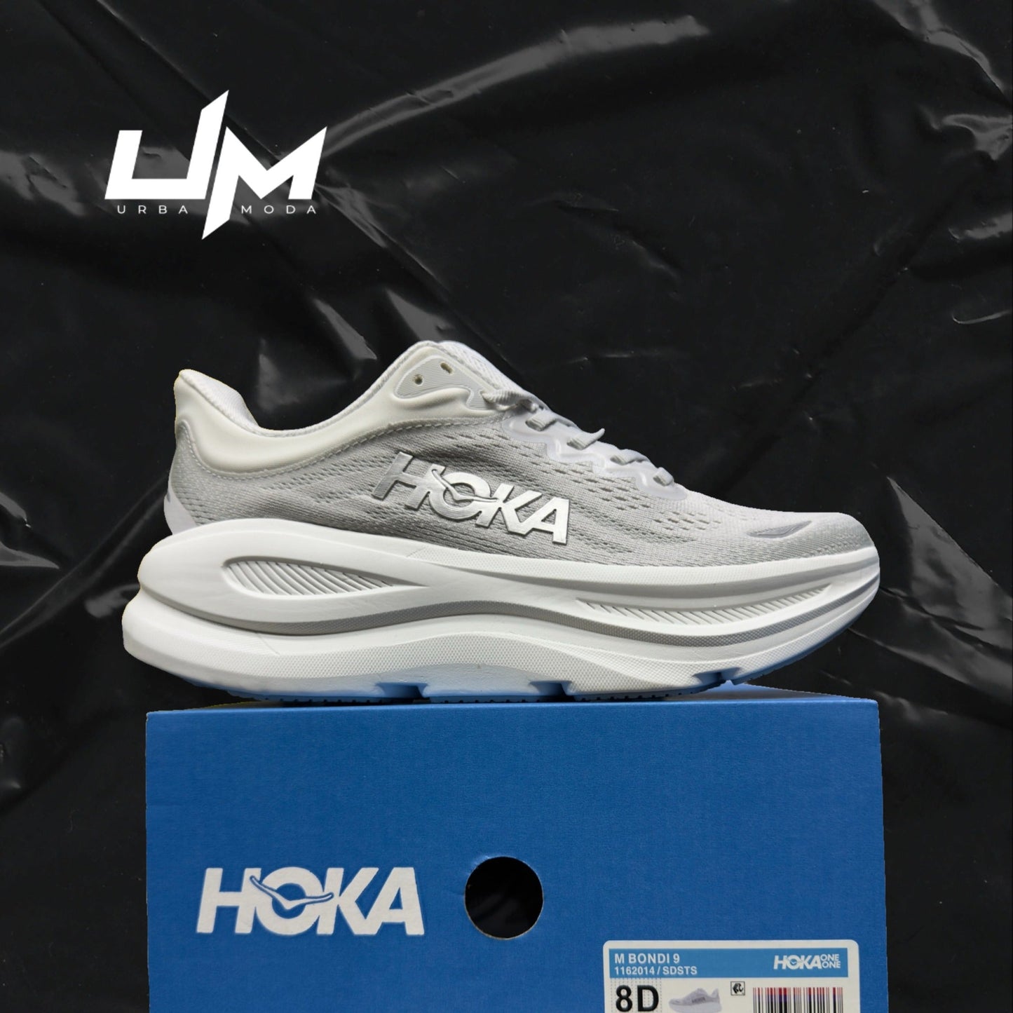 Hoka Bondi 9 Grey Cream