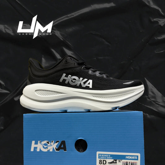 Hoka Bondi 9 Black White