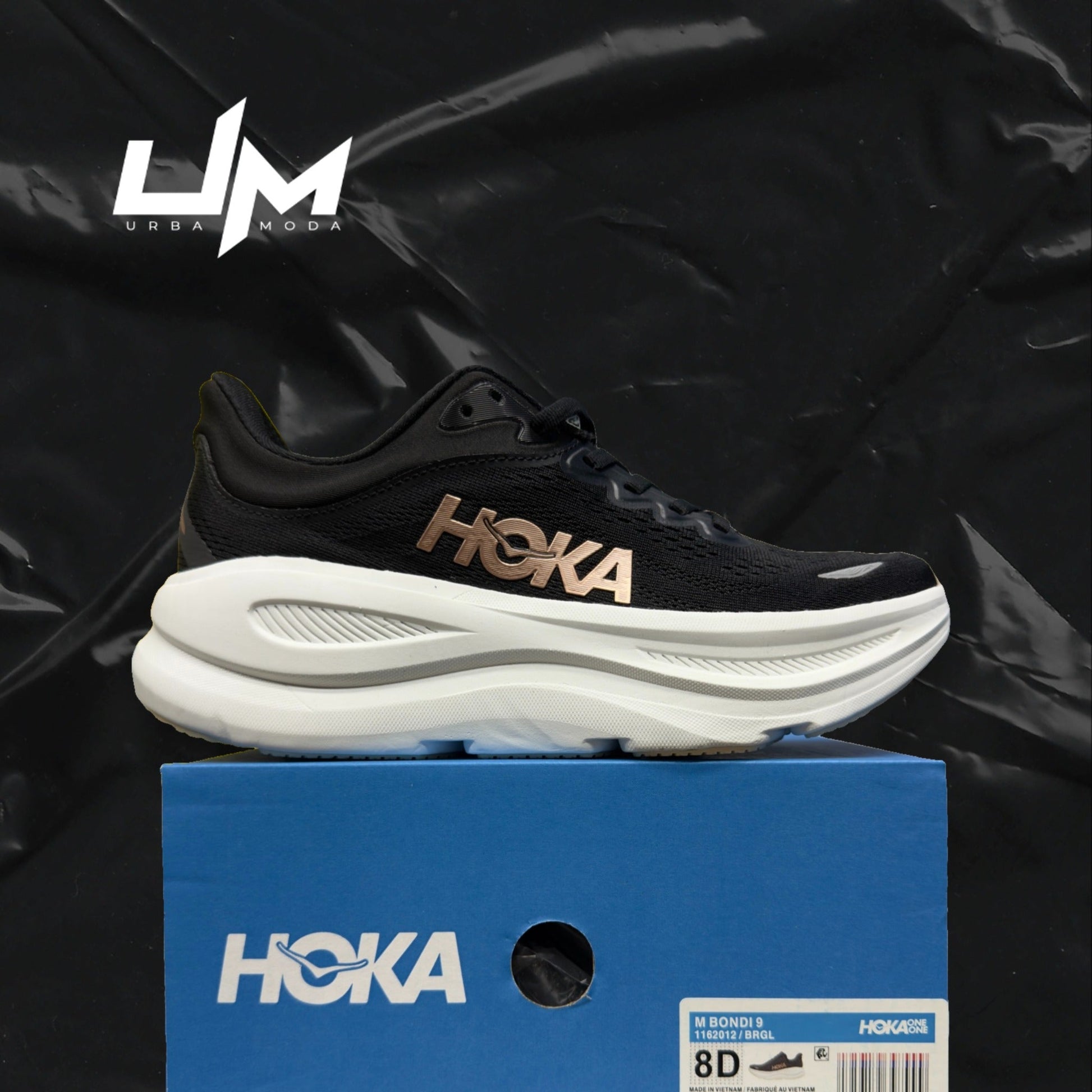 Hoka Bondi 9 White Grey
