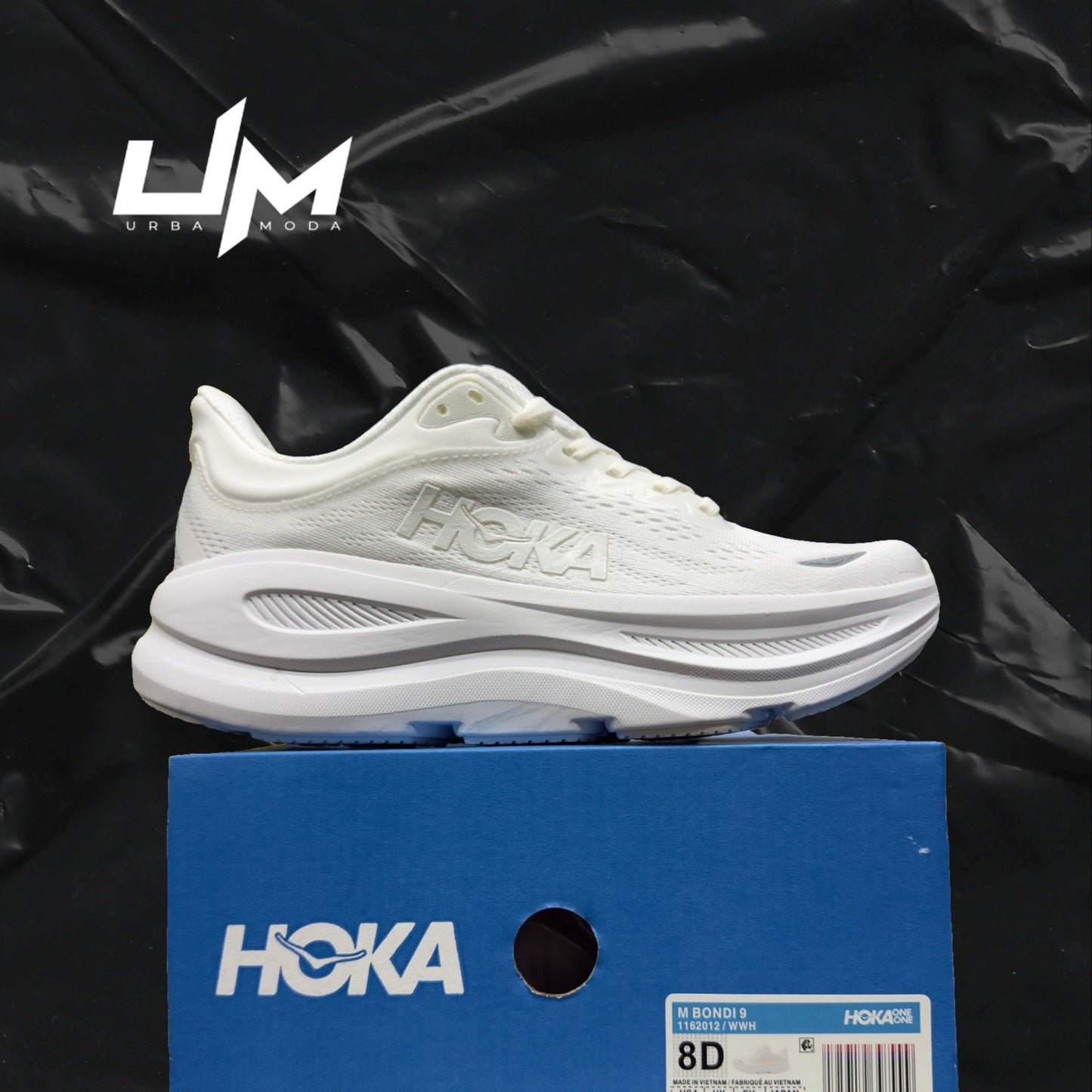 Hoka Bondi 9 All White
