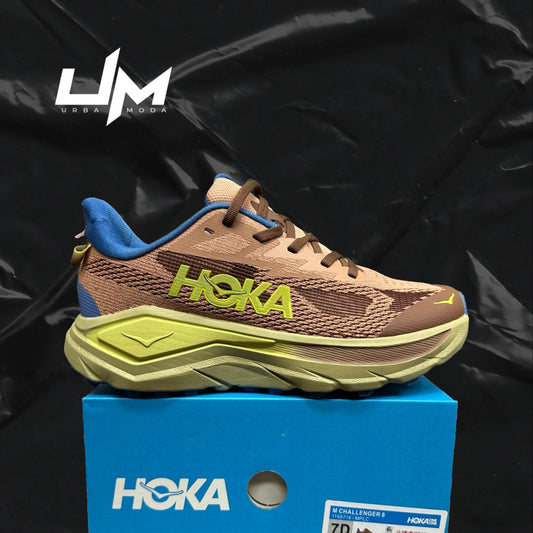 Hoka Challenger 8 Brown Lime