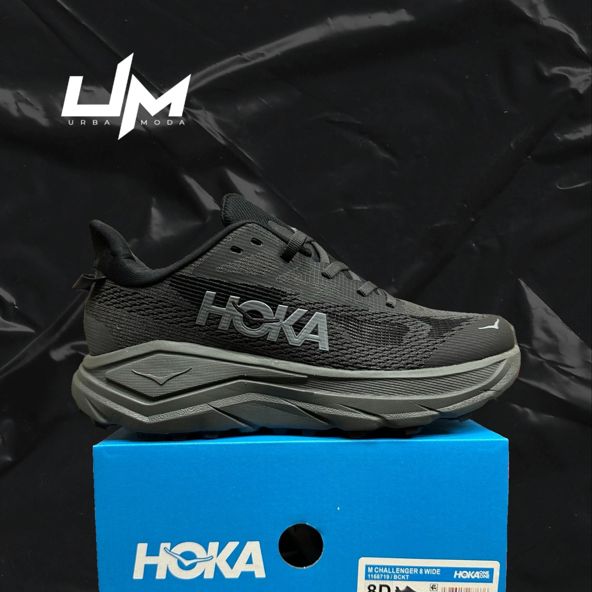 Hoka Challenger 8 Wide Grey Black