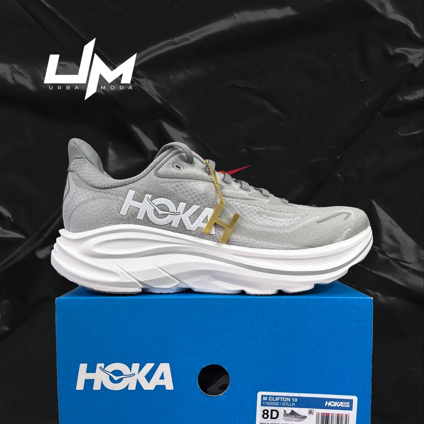 Hoka Clifton 10 White Grey