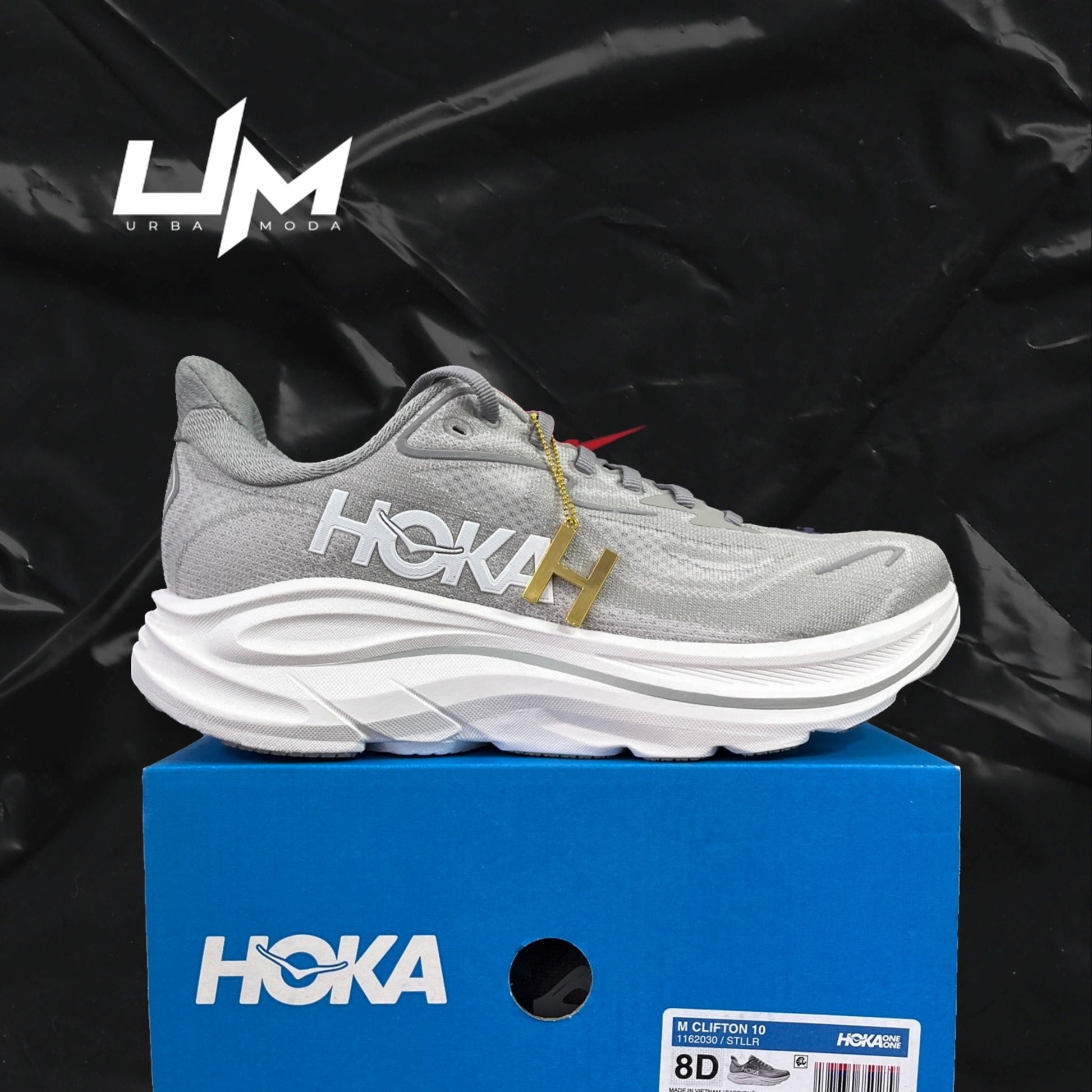 Hoka Clifton 10 White Grey