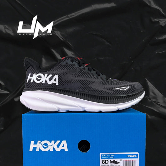 Hoka Clifton 9 Black White