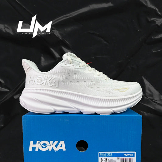 Hoka Clifton 9 All White