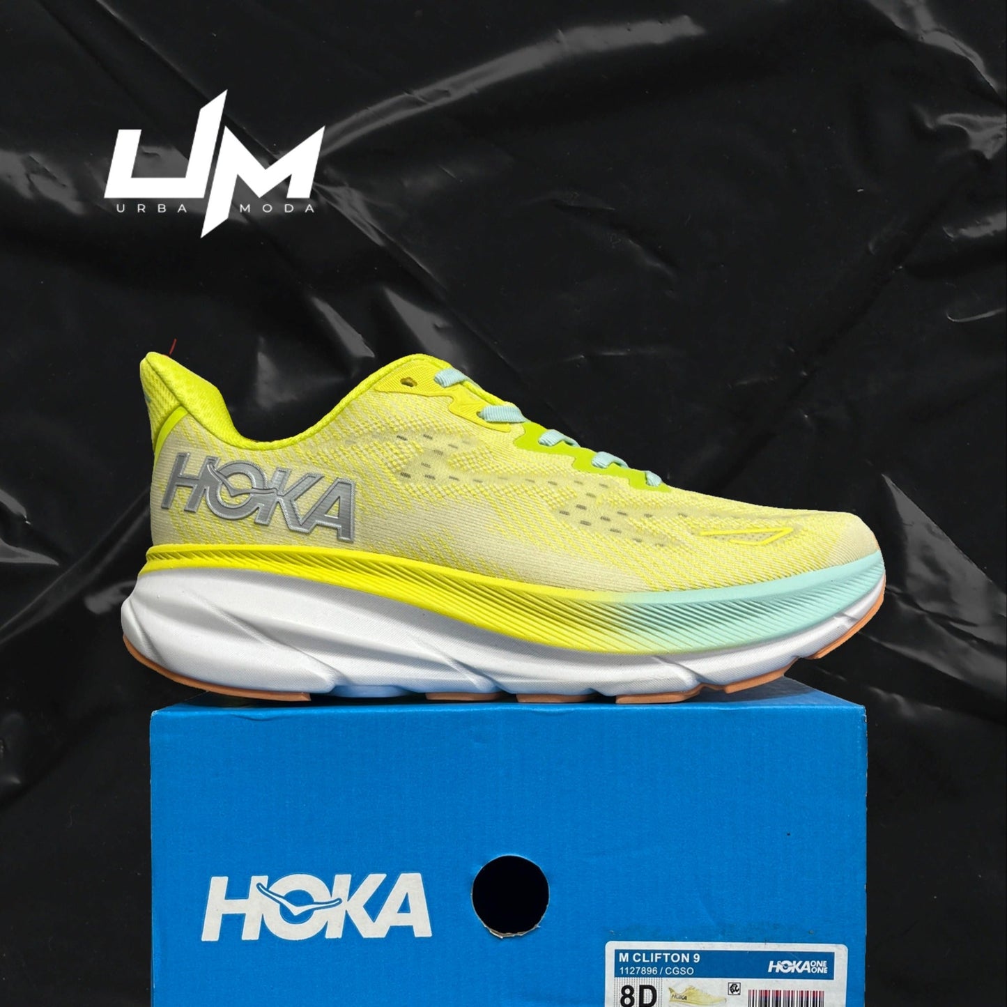 Hoka Clifton 9 Mint Yellow