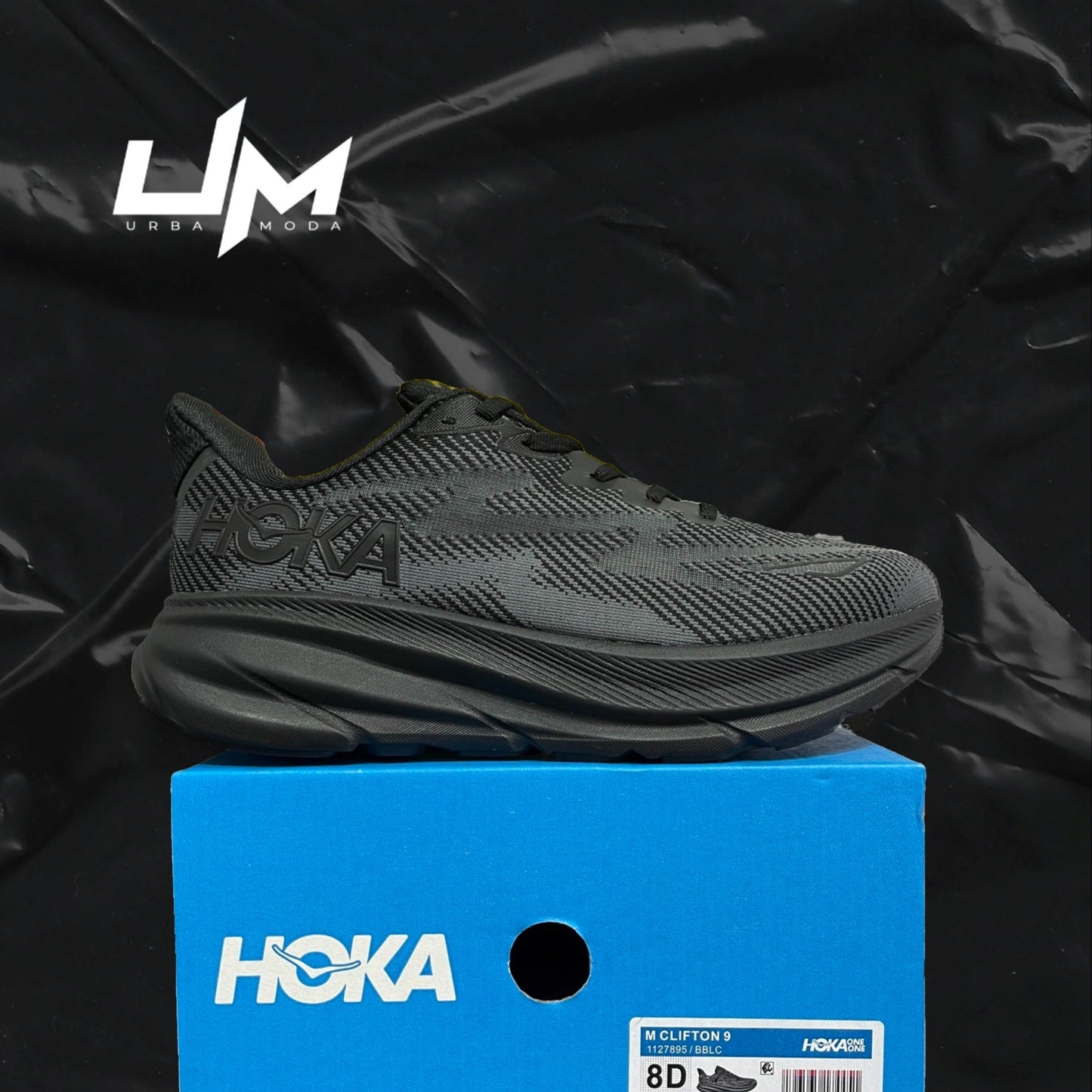 Hoka Clifton 9 All Black