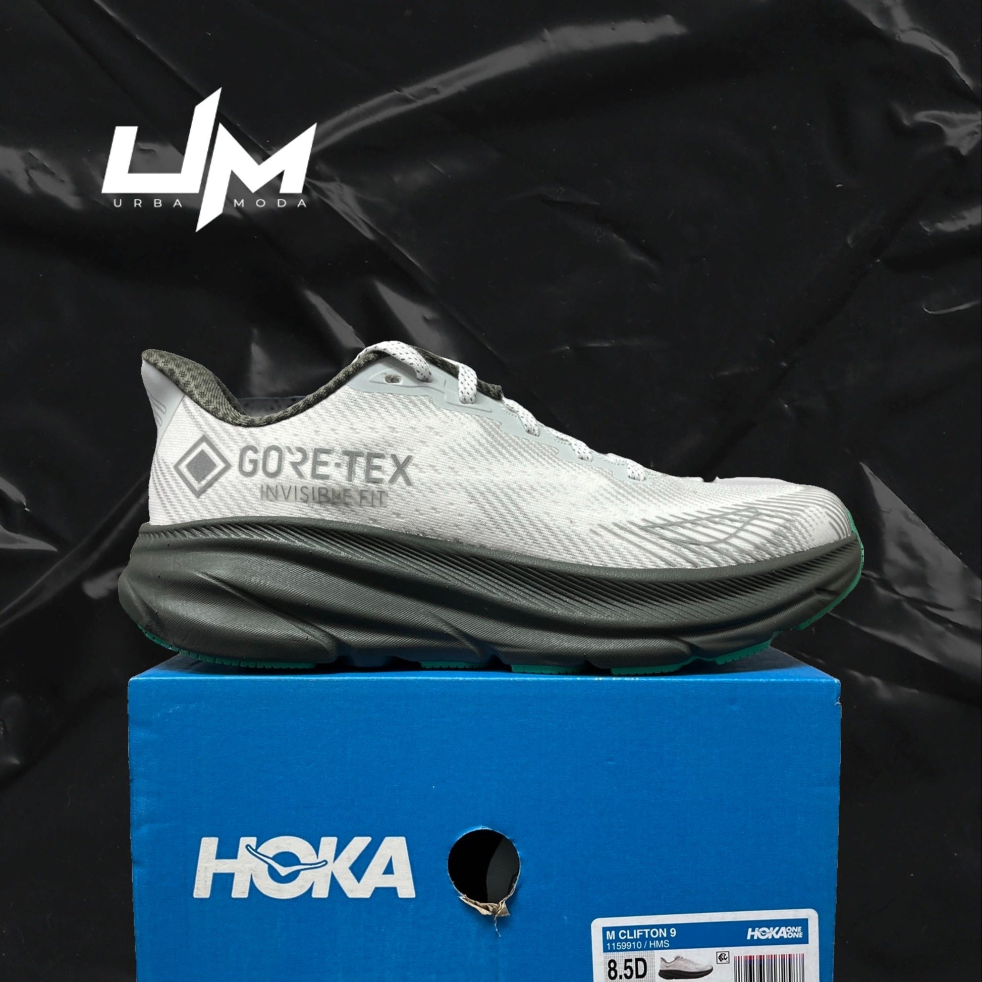 Hoka Clifton 9 Grey Green