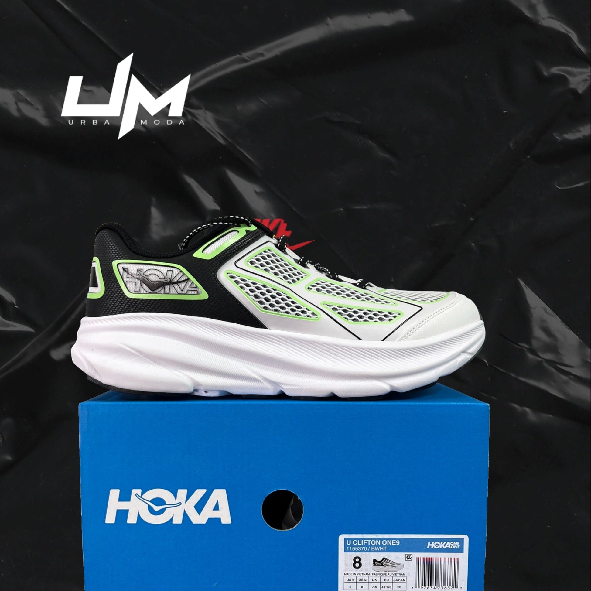 Hoka Clifton One9 White Green