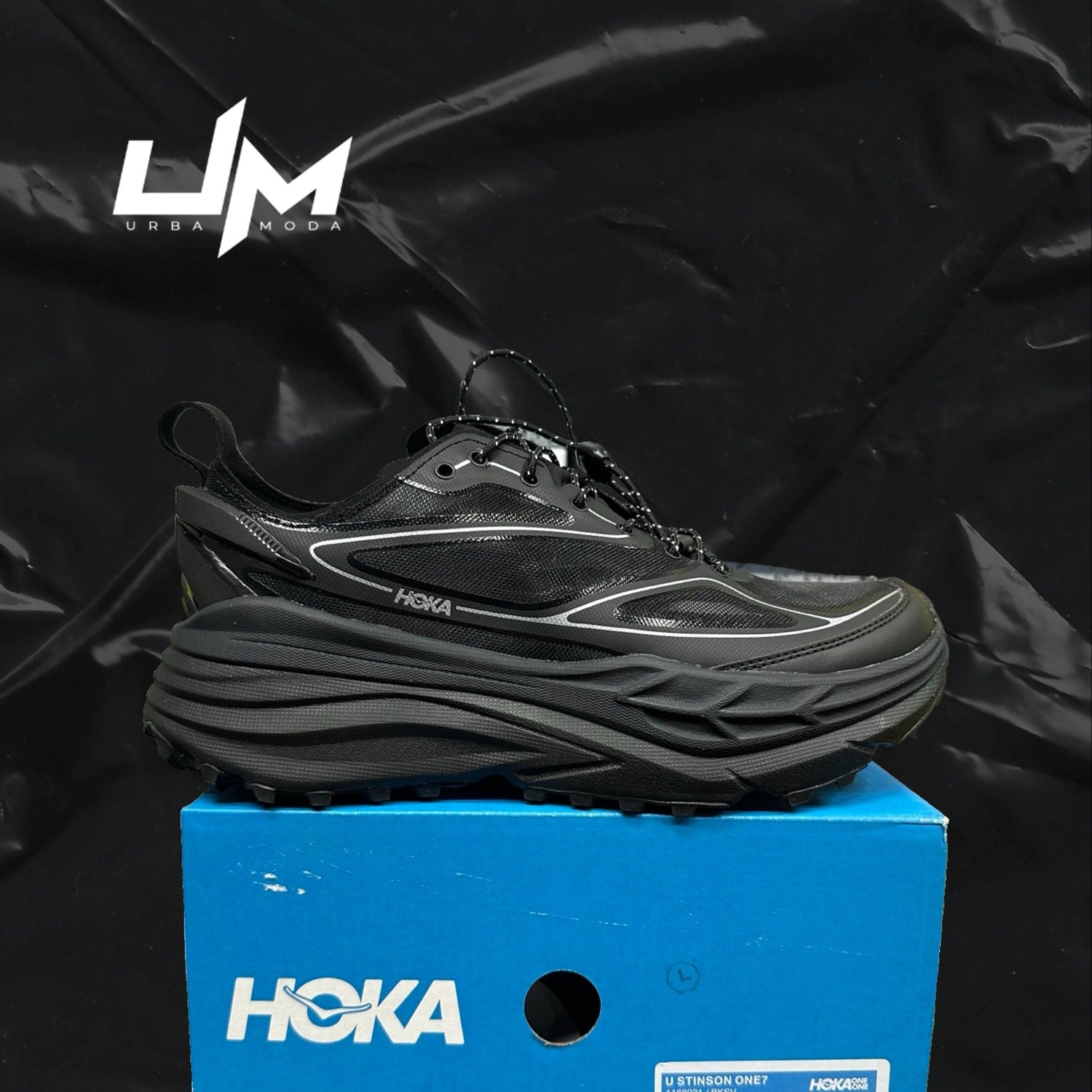 Hoka Stinson One7 Black Grey