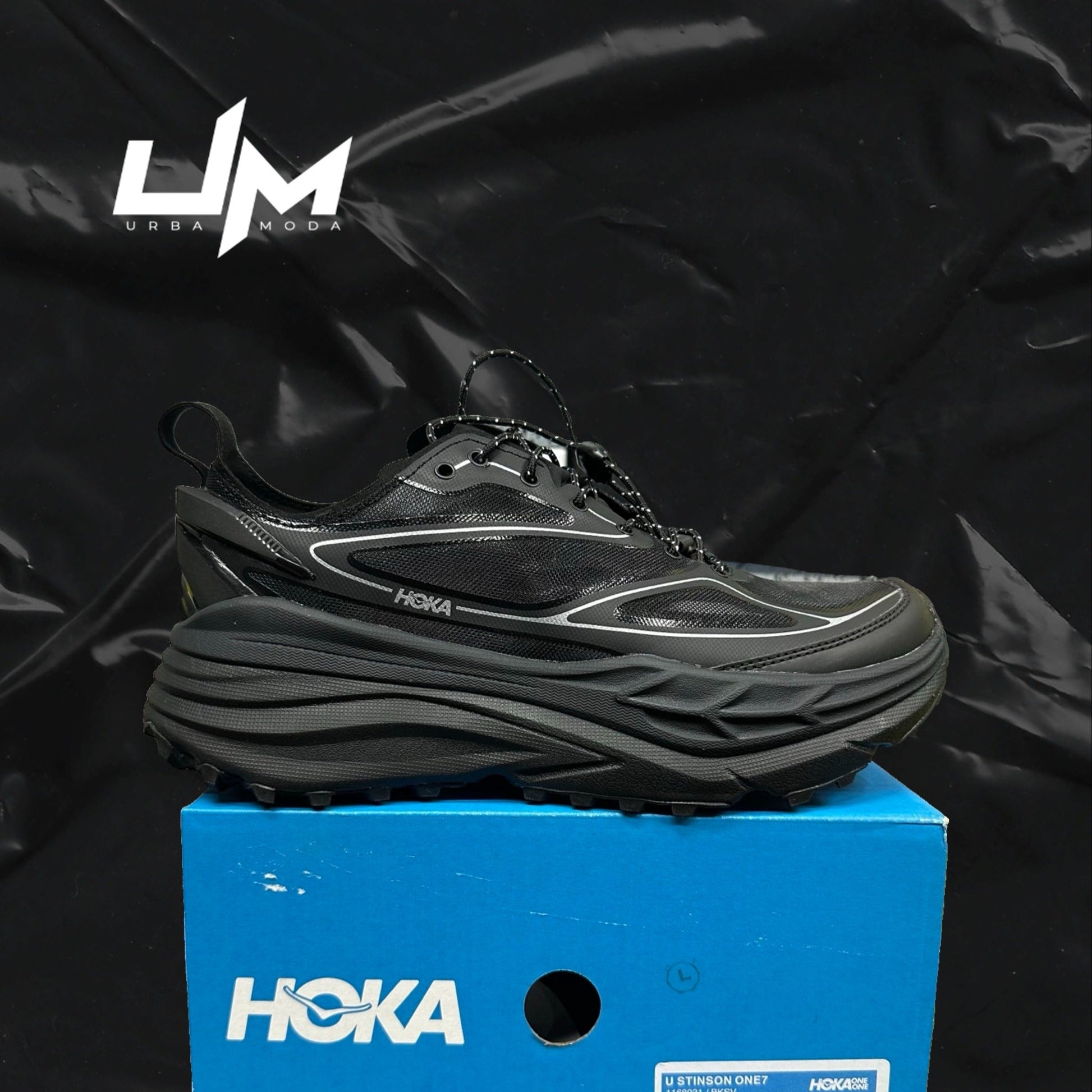 Hoka Stinson One7 Black Grey