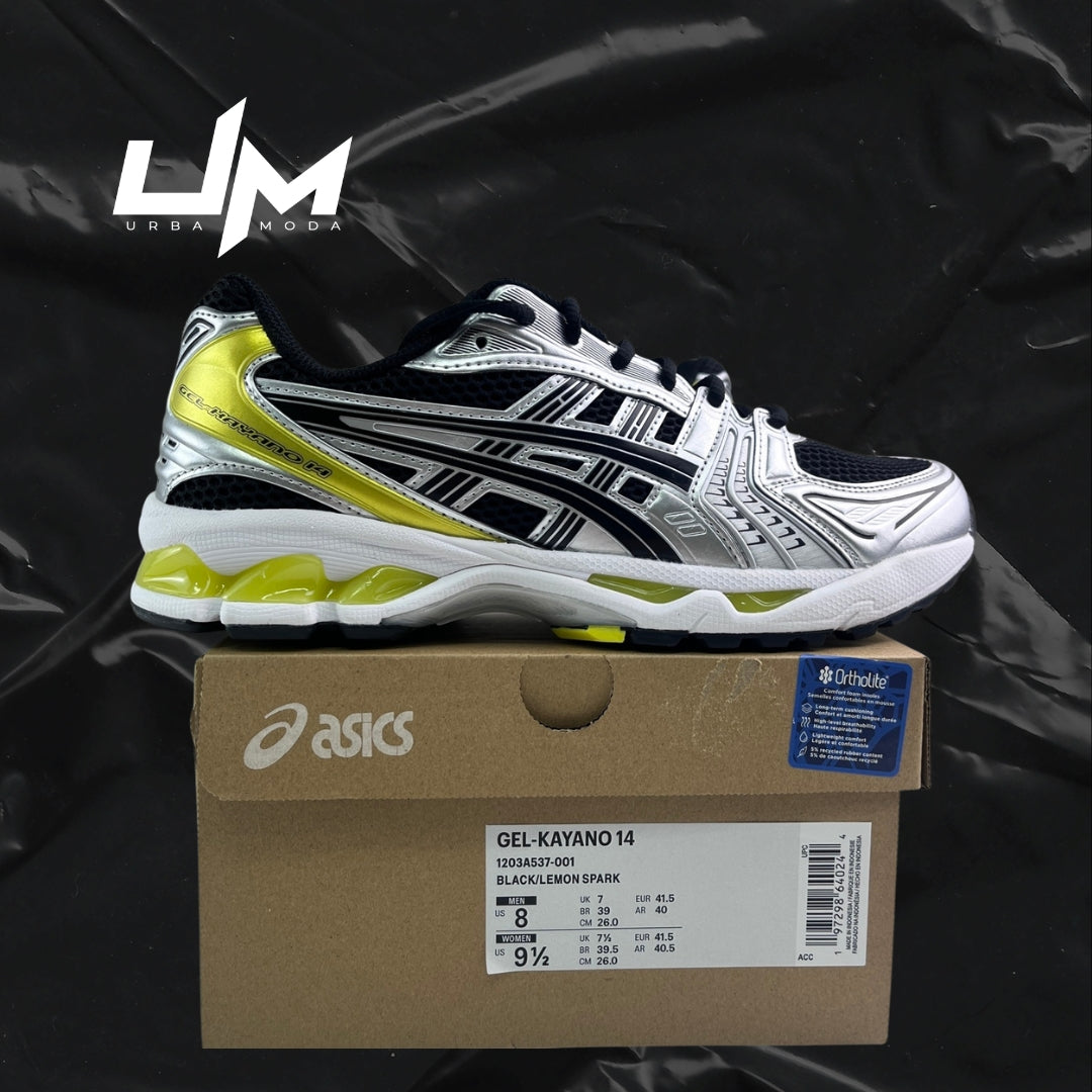 Asics Kayano 14 Black Lemon Spark