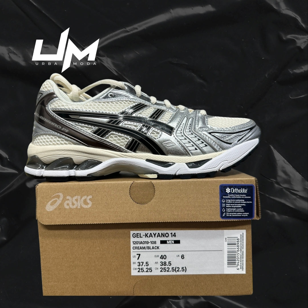 Asics Kayano 14 Cream Black