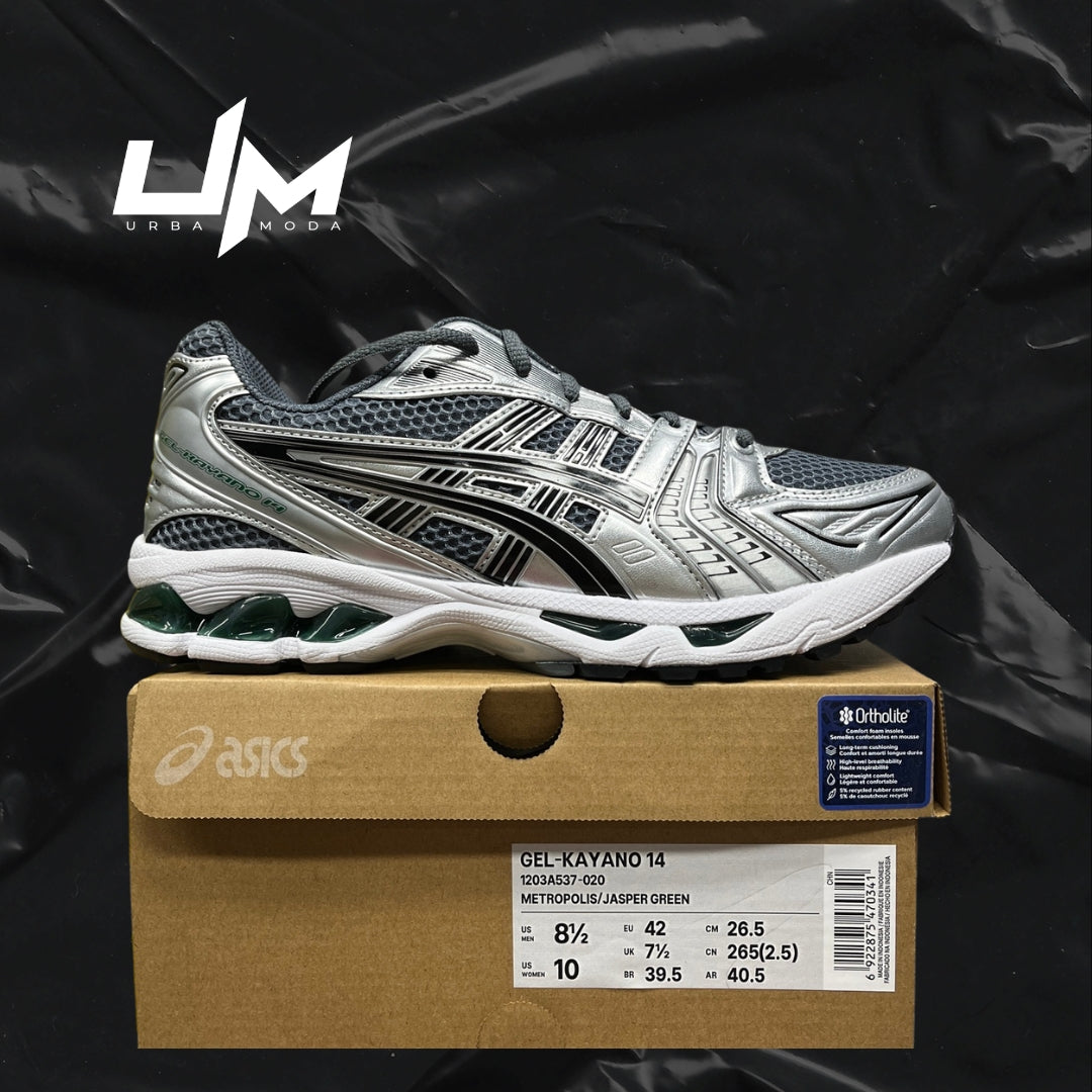 Asics Kayano 14 Metropolis Jasper Green