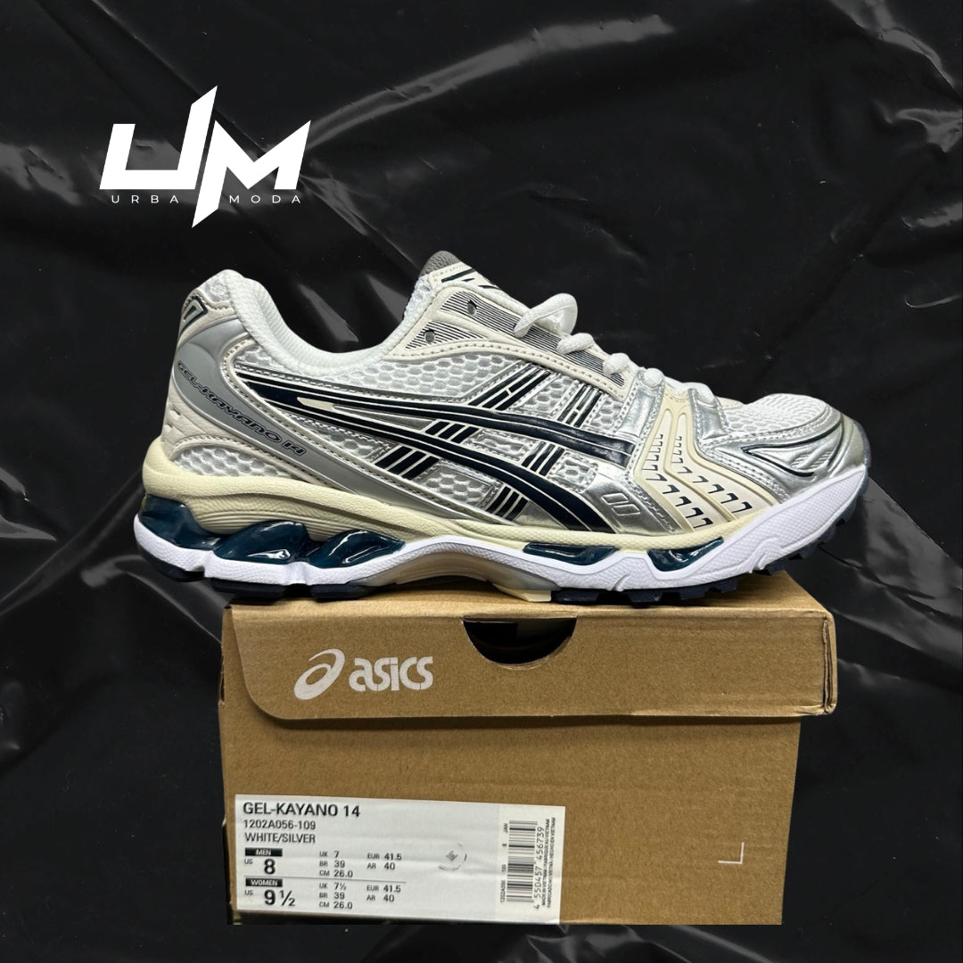 Asics Kayano 14 White Silver