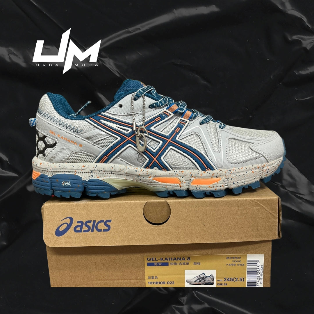 Asics Kahana 8 White Grey Blue
