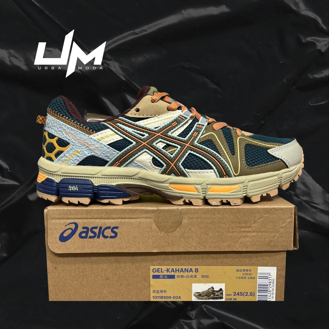 Asics Kahana 8 Teal Orange Navy