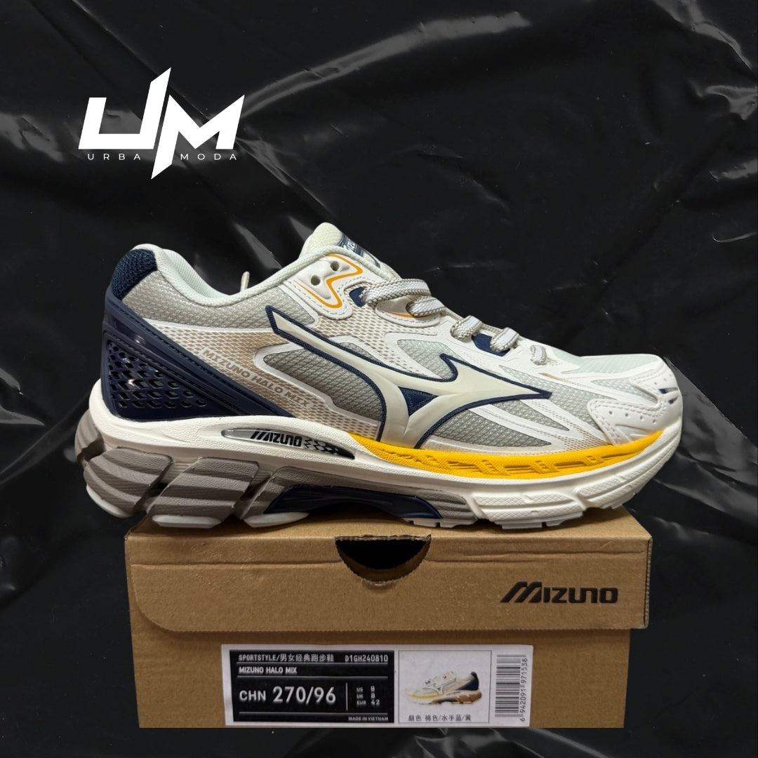Mizuno Halo Mix Cream Navy Yellow