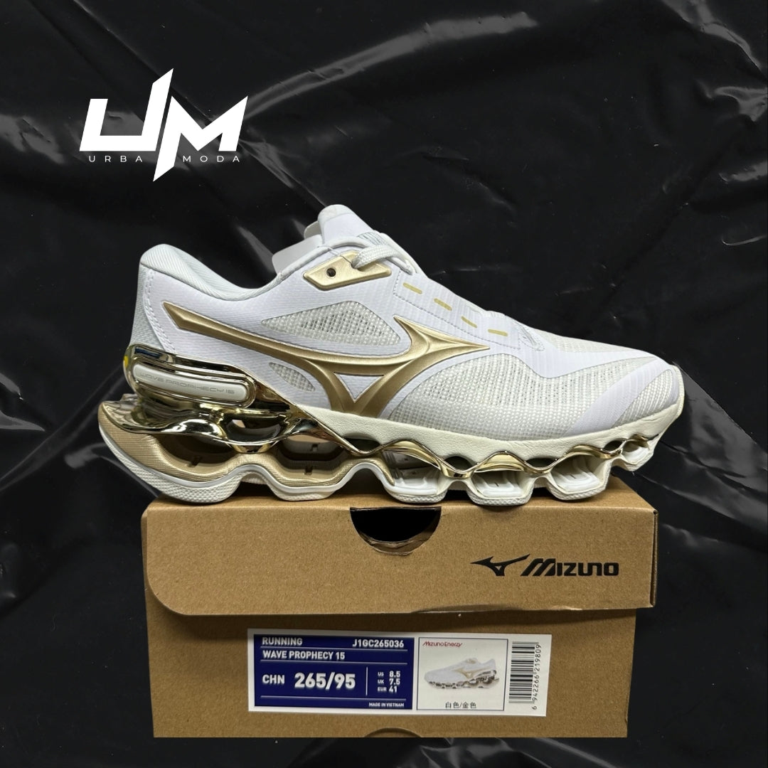 Mizuno Wave Prophecy 15 White Gold