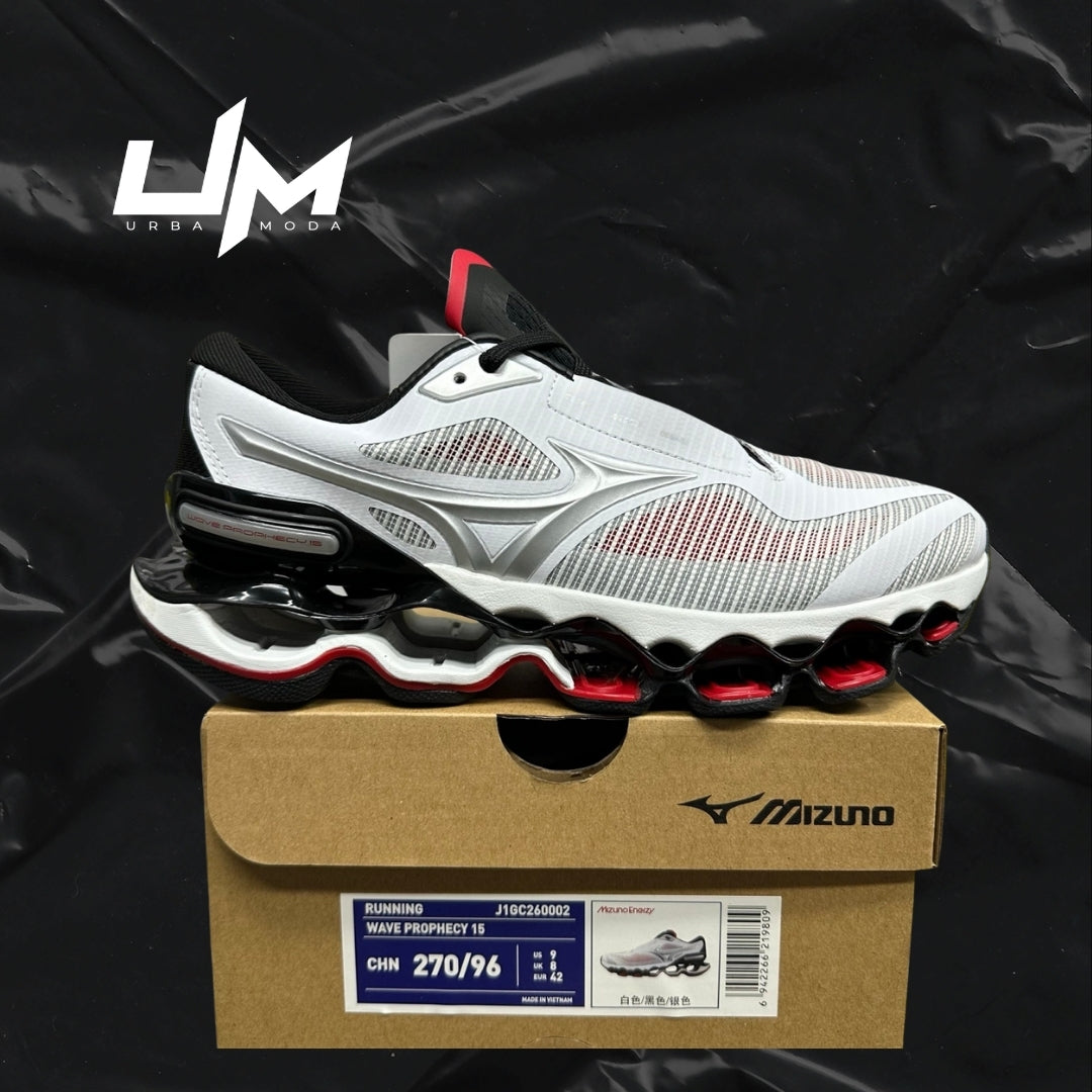 Mizuno Wave Prophecy 15 White Black Red
