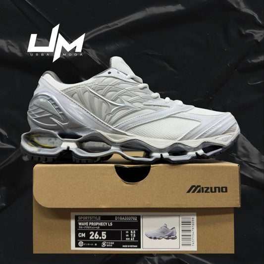 Mizuno Wave Prophecy LS White Silver