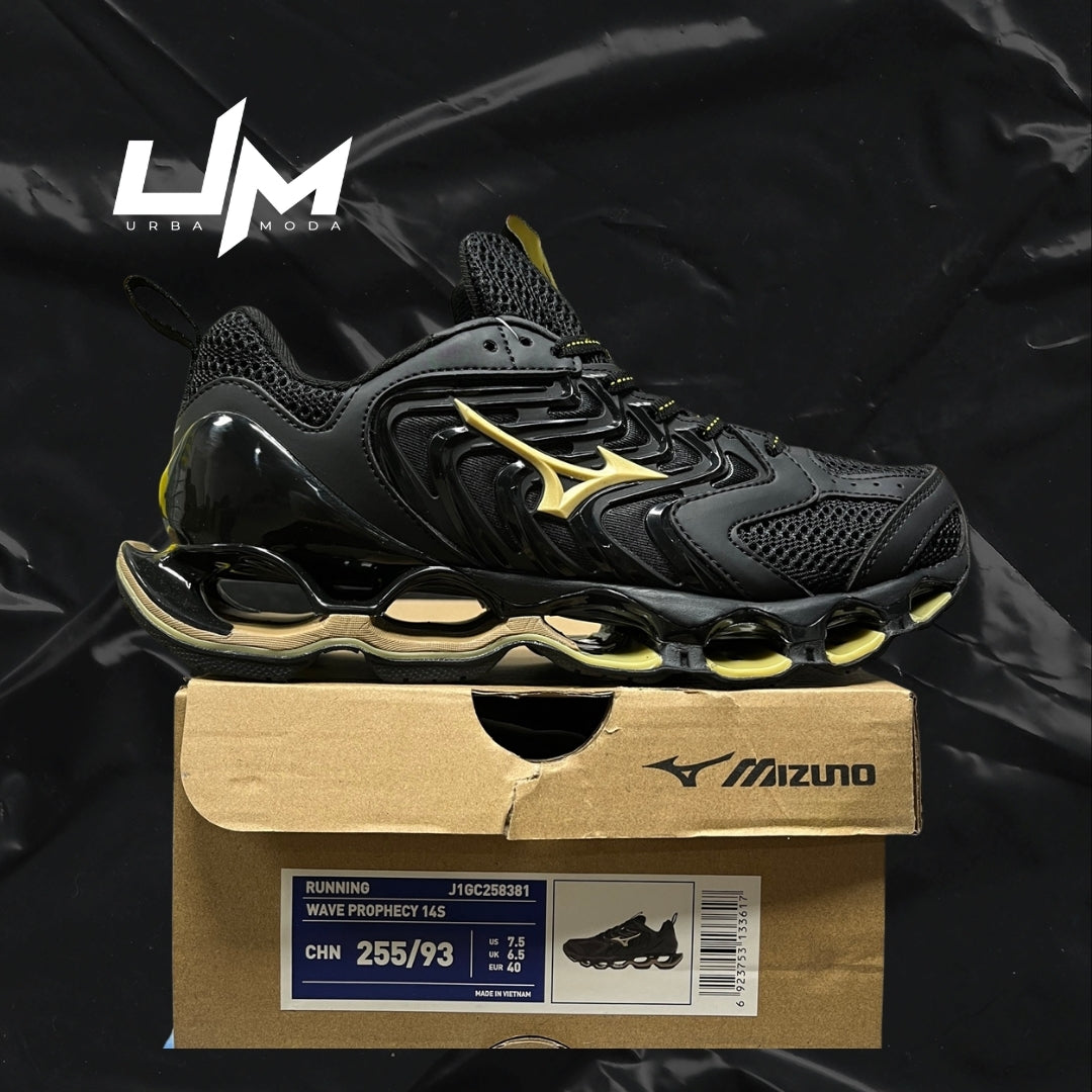 Mizuno Wave Prophecy 14S Black Gold