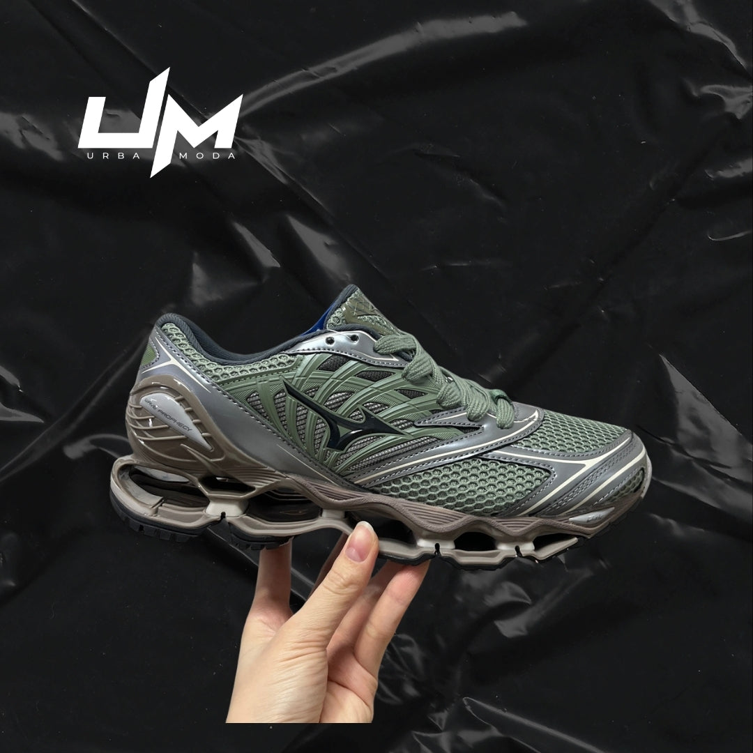 Mizuno Wave Prophecy LS Green Silver Grey