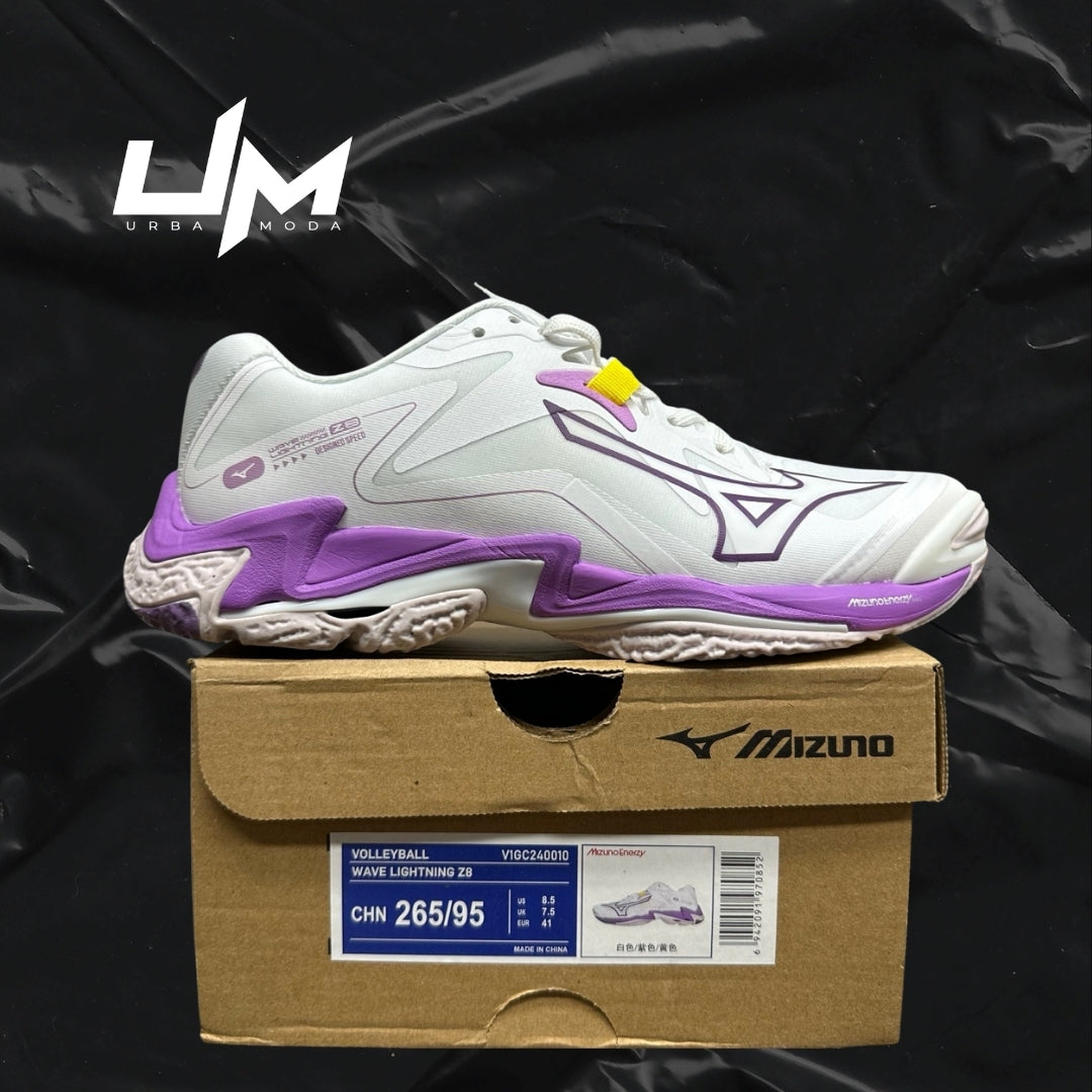 Mizuno Wave Lightning Z8 White Purple