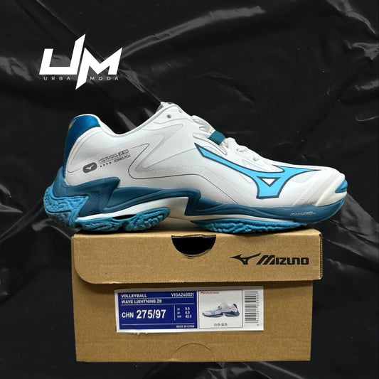 Mizuno Wave Lightning Z8 White Blue