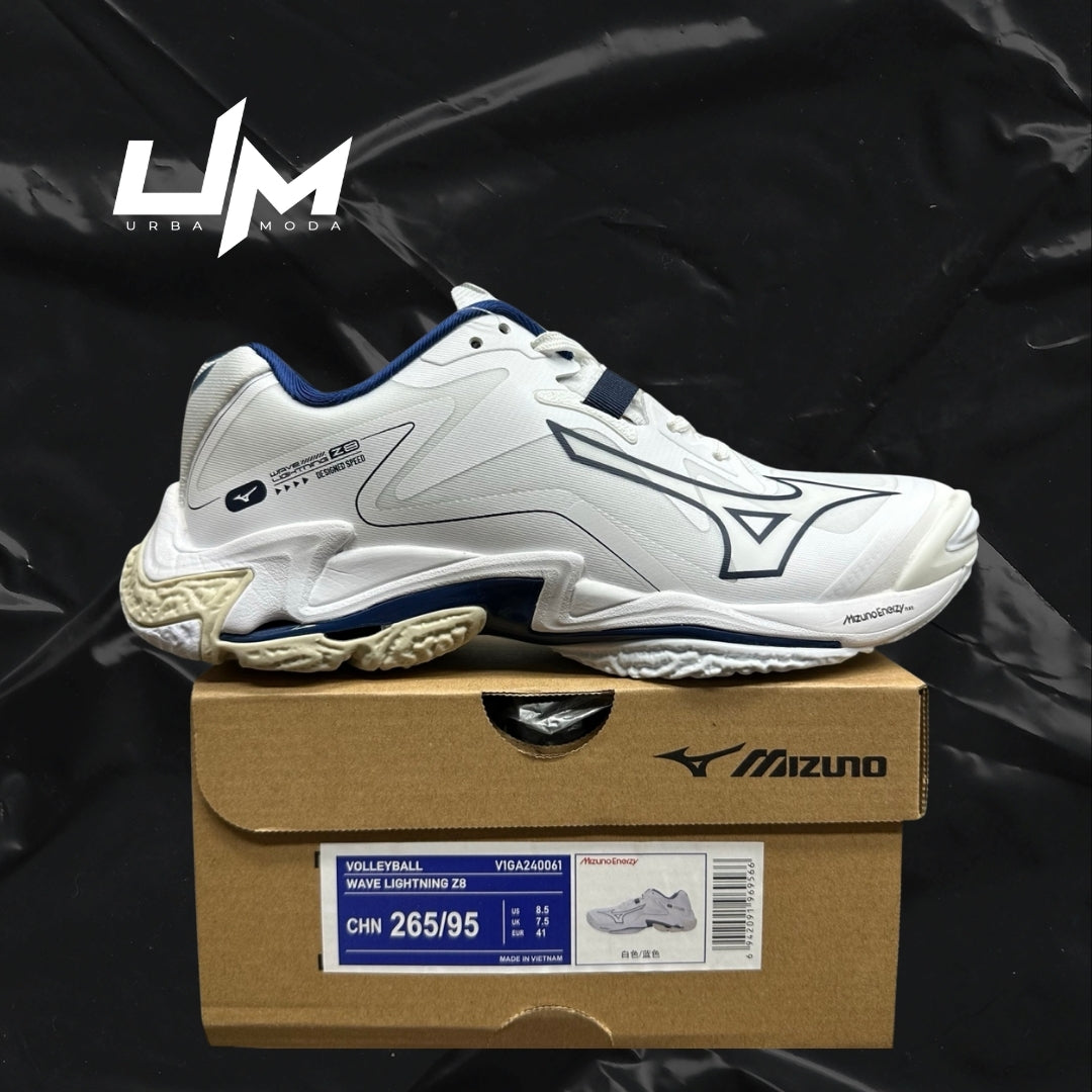 Mizuno Wave Lightning Z8 White Navy