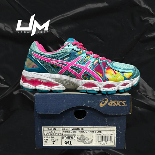 Asics Nimbus 16 Iridescent Pink Capri Blue
