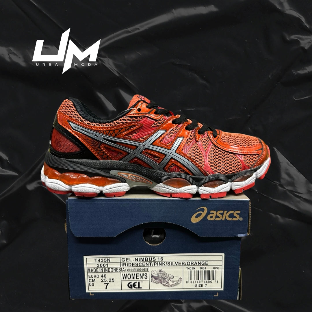 Asics Nimbus 16 Iridescent Pink Silver Orange