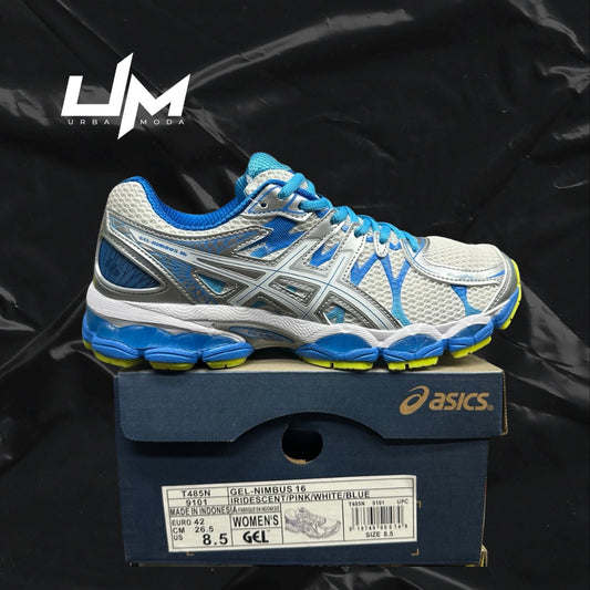 Asics Nimbus 16 Iridescent Pink White Blue