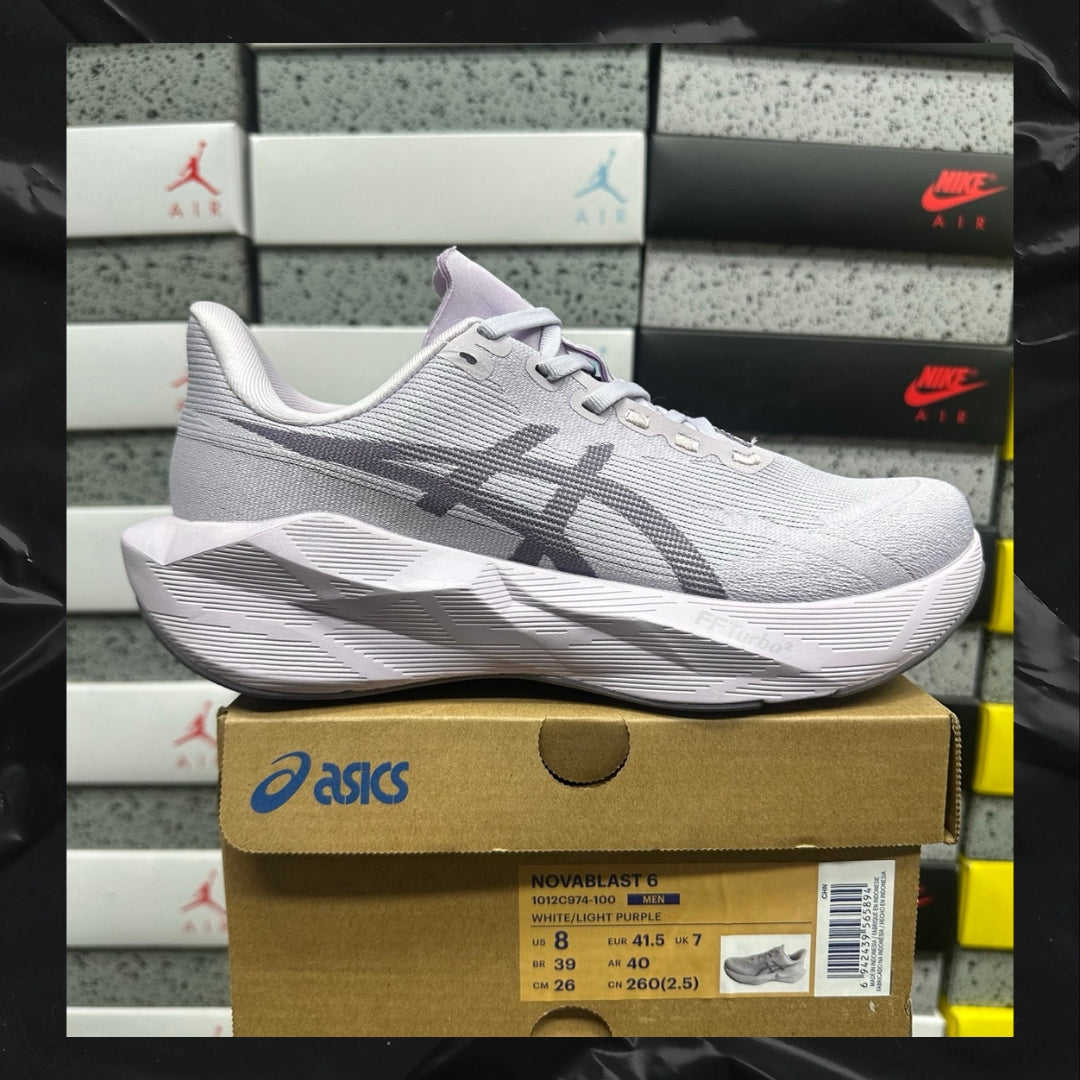Asics Novablast 6 White Light Purple