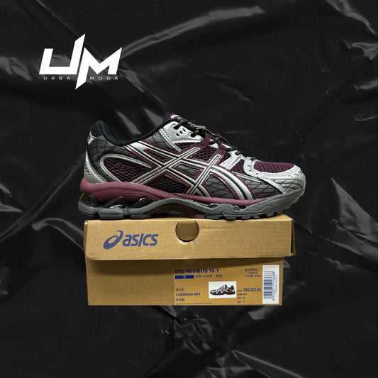 Asics Nimbus 10.1 Burgundy Grey Silver