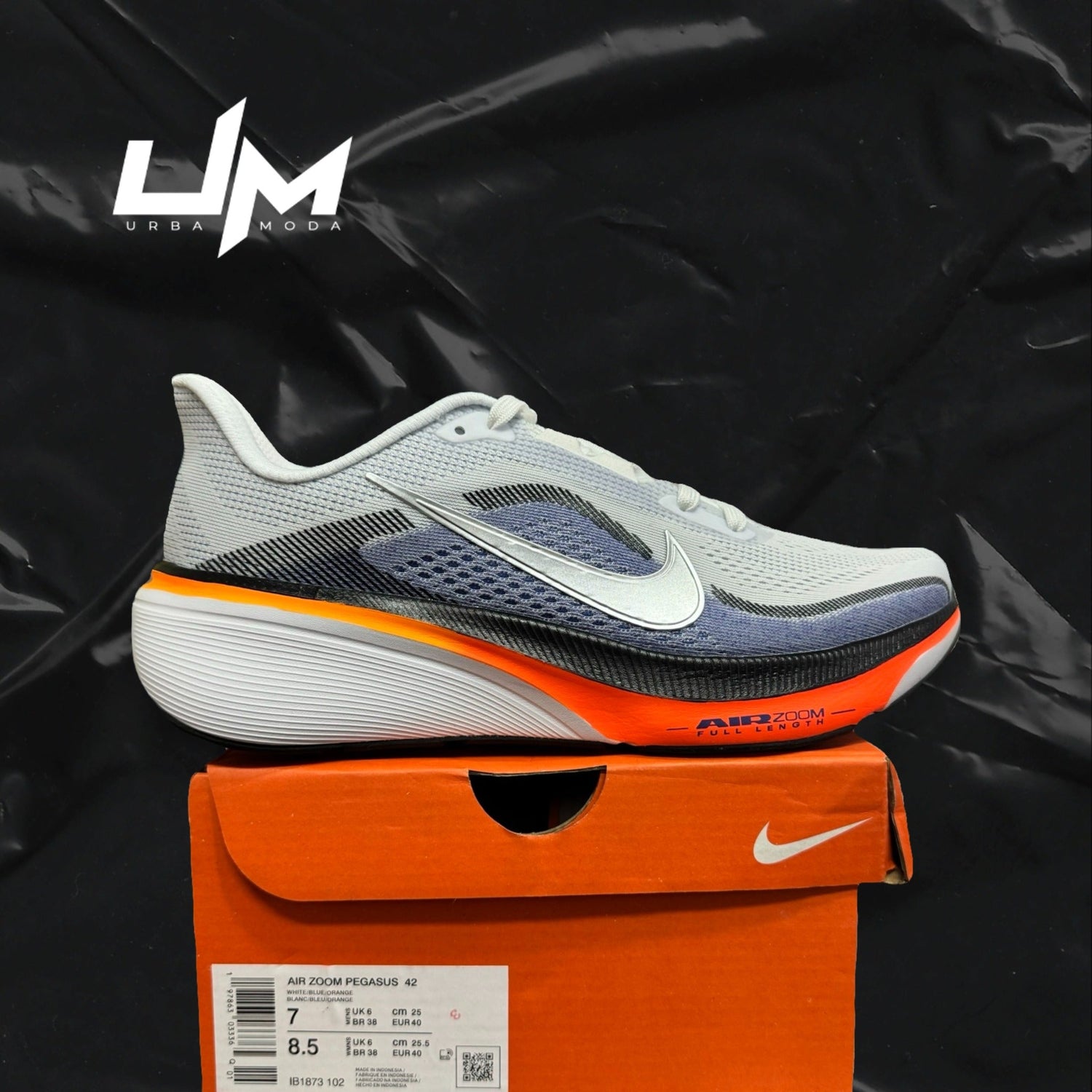 Nike Air Zoom Pegasus 42 White Blue Orange