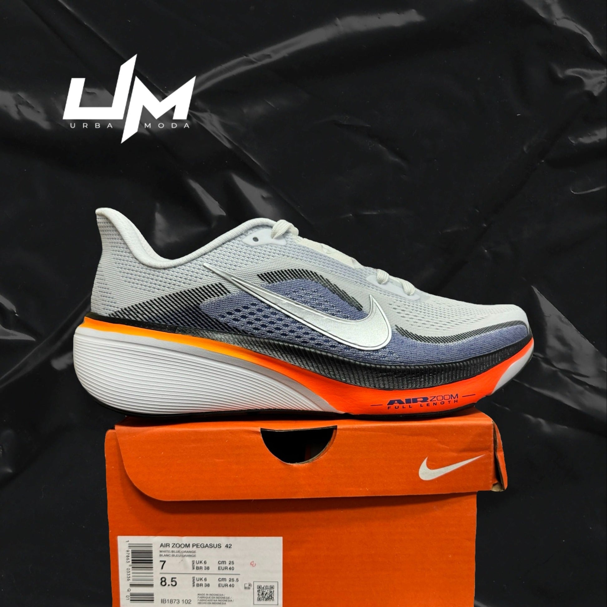 Nike Air Zoom Pegasus 42 White Blue Orange