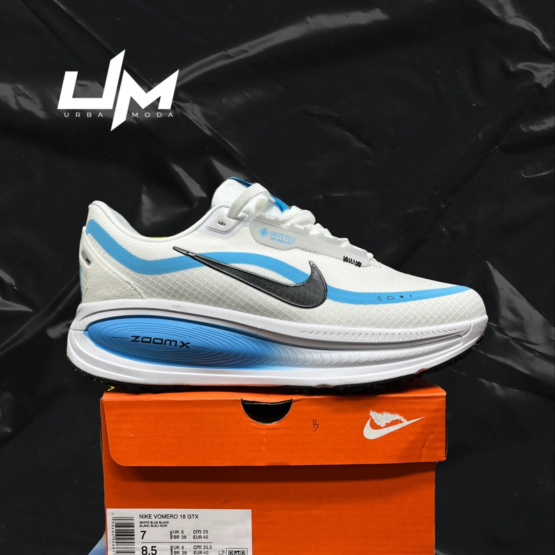 Nike Vomero 18 GTX White Blue