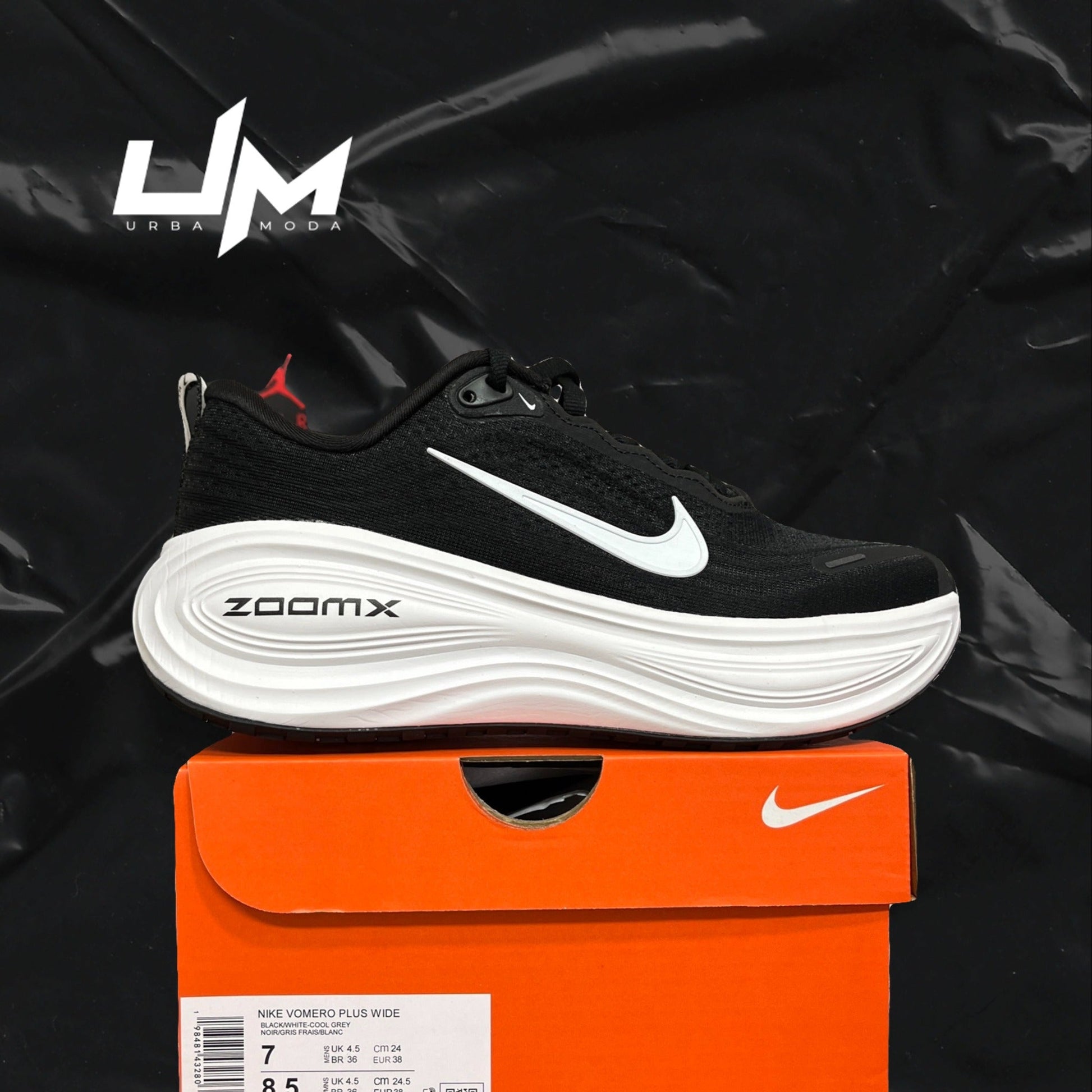 Nike Vomero Plus Wide Black White