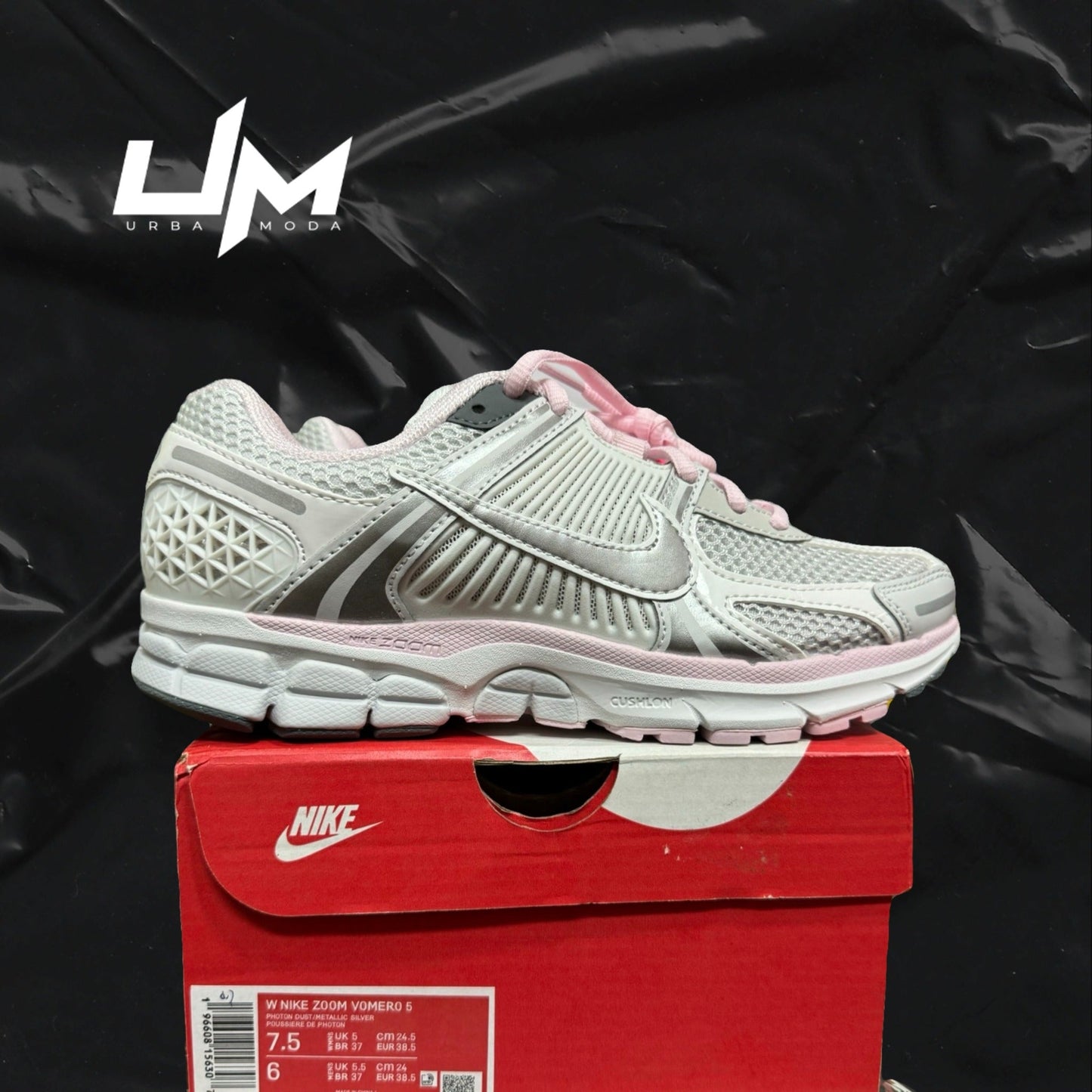 Nike Zoom Vomero 5 White Pink Silver