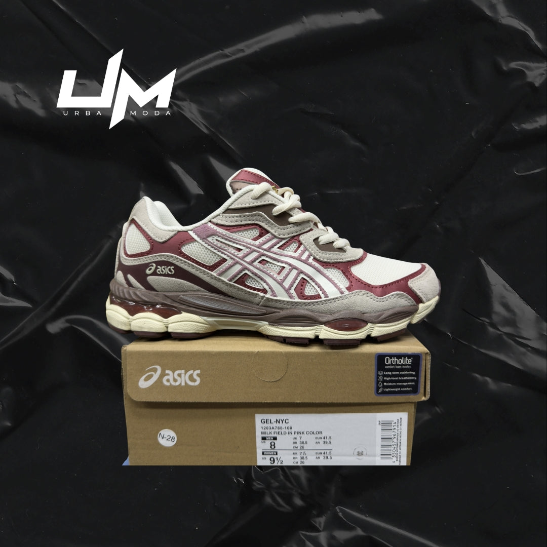 Asics NYC Cream Burgundy Pink