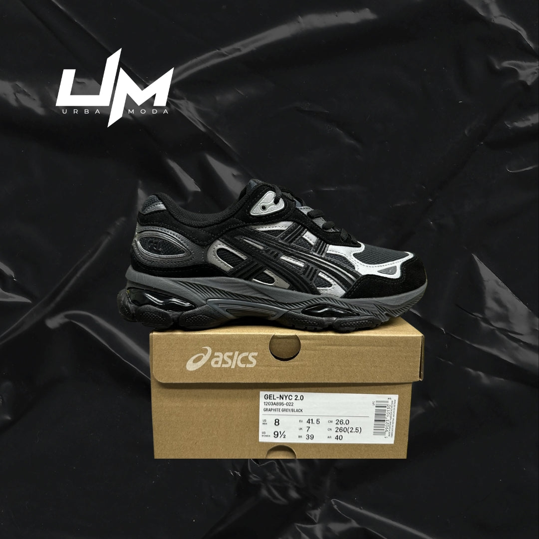 Asics NYC Black White Silver