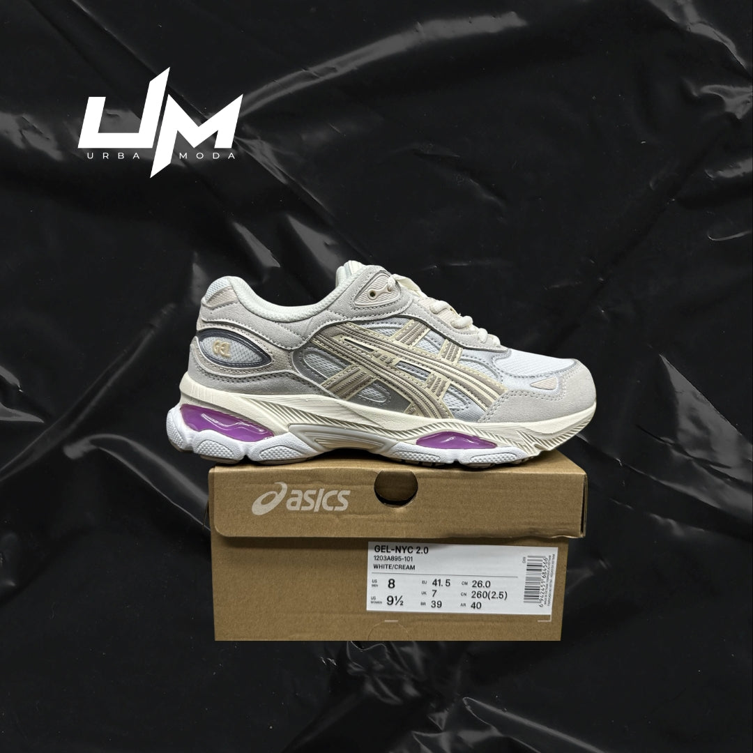 Asics NYC White Grey Purple