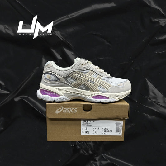 Asics NYC White Grey Purple