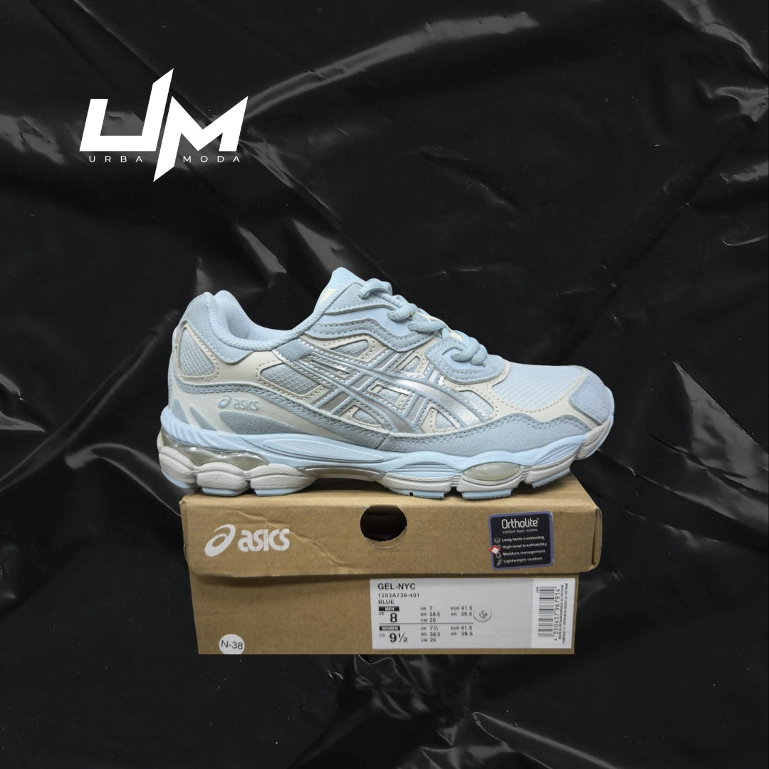 Asics NYC Light Blue Silver White