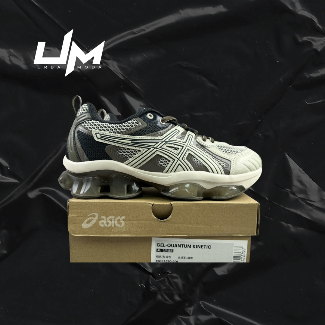 Asics Quantum Kinetic Brown Grey Cream