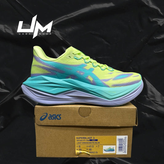 Asics Superblast 3 Light Green Arctic Blue