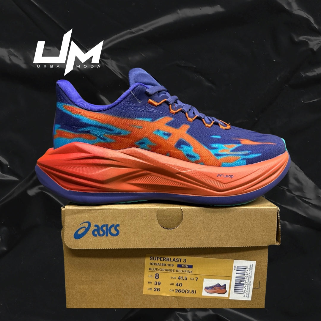 Asics Superblast 3 Blue Orange Red Pink
