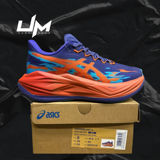 Asics Superblast 3 Blue Orange Red Pink
